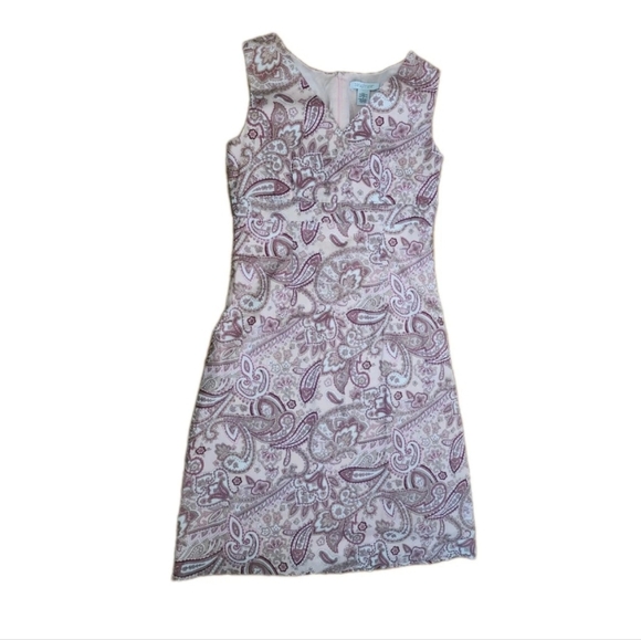 Paraphrase 90s Y2K Vintage 2000s Blush Paisley Dress Size 4 - Picture 1 of 3